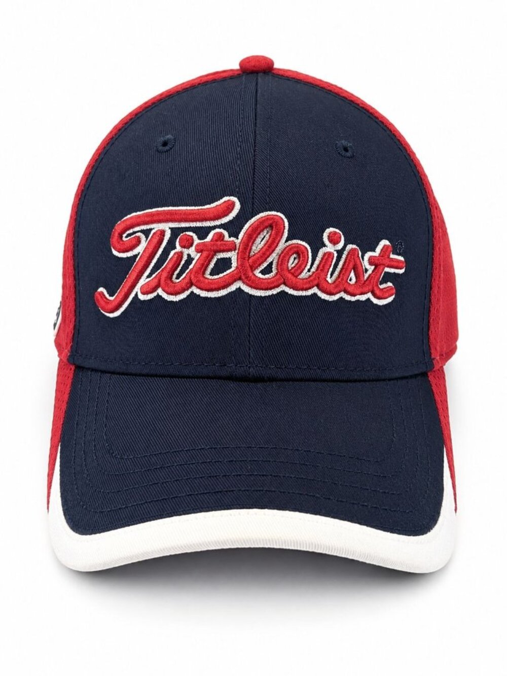 Titleist Golf Hat Script Logo Red White Blue USA Strapback Adjustable Cap